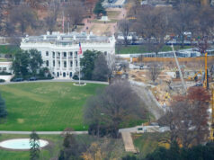 Juiz ordena que Trump interrompa a construção do salão de baile da Casa Branca, a menos que o Congresso aprove Desenho animado de Mike Luckovich