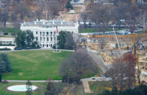 Juiz ordena que Trump interrompa a construção do salão de baile da Casa Branca, a menos que o Congresso aprove Desenho animado de Mike Luckovich
