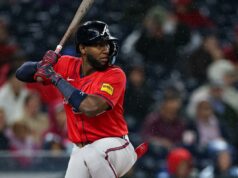 Jurickson Profar, estrela do Braves, é suspenso por toda a temporada após recurso negado Jurickson Profar # 7 do Atlanta Braves rebateu contra o Washington Nationals durante a primeira entrada do segundo jogo de uma partida dupla dividida no Nationals Park em 16 de setembro de 2025 em Washington, DC.