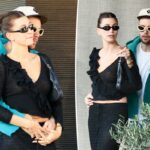 Justin Bieber e sua esposa Hailey fazem as malas no PDA em Los Angeles após revelação 'surpresa' de gravidez