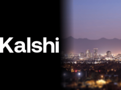 Kalshi desafia os reguladores do Arizona e busca liminar sobre a previsão de repressão do mercado Kalshi desafia os reguladores do Arizona e busca liminar sobre a repressão do mercado de previsão. Gráfico mostrando a palavra “Kalshi” em um fundo preto ao lado de um horizonte noturno de Phoenix, Arizona, com montanhas ao longe.