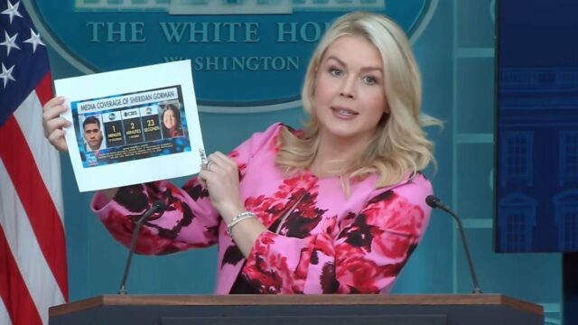 Karoline Leavitt critica a cobertura 'desprezível' de Sheridan Gorman das Megyn Kelly criticou o senador Lindsey Graham por seus recentes comentários sobre a guerra no Irã. (Imagens Getty)