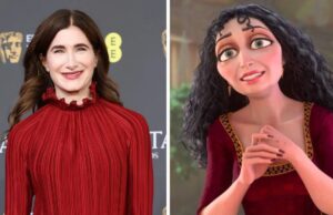 Kathryn Hahn confirma que é mãe (Gothel) no live-action da Disney ‘Tangled’ Milo Manheim e Teagan Croft (Getty Images) Enrolados