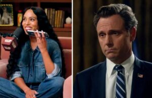 Kerry Washington liga para Tony Goldwyn no meio da entrevista para perguntar sobre sua cena de sexo de ‘escândalo’ mais quente: ‘Tivemos alguns’ | Vídeo Tony Goldwyn frequenta o Bleeker Street's