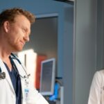 Kevin McKidd e Kim Raver na temporada 21, episódio 5 de Grey's Anatomy,