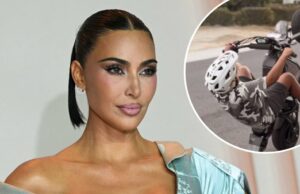 Kim Kardashian compartilha foto do filho Saint de 10 anos em uma bicicleta suja Kim Kardashian comemora 9º aniversário do menino santo