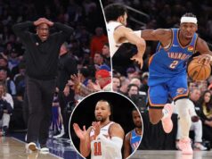 Knicks furiosos com os árbitros por causa dos assobios favoráveis de Shai Gilgeous-Alexander: ‘Faz um ótimo trabalho de convencimento’ Knicks furiosos com os árbitros por causa dos assobios favoráveis de Shai Gilgeous-Alexander: 'Faz um ótimo trabalho de convencimento'