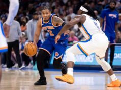 Knicks recebem notícias otimistas de Miles McBride após o último susto de lesão Miles McBride #2 do New York Knicks traz a bola para a quadra em torno de Luguentz Dort #5 do Oklahoma City Thunder durante o segundo tempo no Paycom Center em 29 de março de 2026 em Oklahoma City, Oklahoma.
