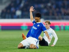 Kobbie Mainoo elogia Maxi Oyedele após primeiro gol impressionante pelo Estrasburgo Kobbie Mainoo elogia Maxi Oyedele após primeiro gol impressionante pelo Estrasburgo