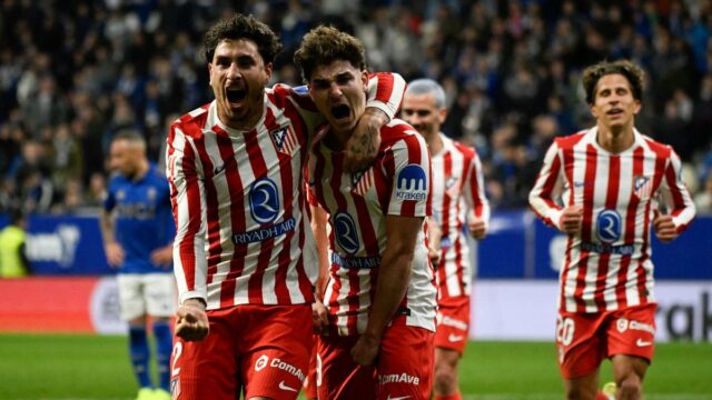 La Liga 2025-26: Julian Alvarez marca nos descontos para ajudar o Atlético de Madrid a vencer o Real Oviedo
