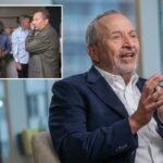 Larry Summers, presidente emérito e professor da Universidade de Harvard, falando durante uma entrevista.