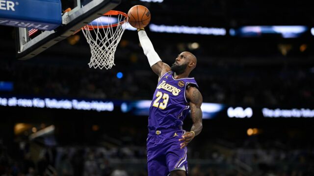 LeBron James bate outro recorde na vitória do Los Angeles LeBron James bate outro recorde na vitória do Los Angeles Lakers sobre o Orlando Magic
