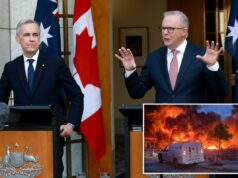 Líderes do Canadá e da Austrália pedem a redução da escalada da guerra, mas concordam que o Irã não pode obter armas nucleares Líderes do Canadá e da Austrália pedem a redução da escalada da guerra, mas concordam que o Irã não pode obter armas nucleares