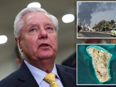 Lindsey Graham elogia a aquisição ‘ousada’ da Ilha Kharg por Trump, tentativa de fechar o Estreito de Ormuz – oferece alerta de ‘perigo’ para o Irã A senadora dos EUA Lindsey Graham falando com membros da mídia no Capitólio dos EUA.
