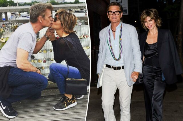 Lisa Rinna fala sobre intimidade com Harry Hamlin depois de Lisa Rinna fala sobre intimidade com Harry Hamlin depois de negar que o marido é gay