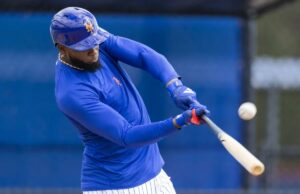 Luis Robert Jr., do Mets, faz home run em jogo da liga secundária enquanto se prepara para a temporada Luis Robert Jr., praticando rebatidas no início do treinamento de primavera, acertou um home run em um jogo da liga secundária no campo de defesa em Port St. Lucie em 6 de março de 2026.