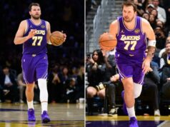 Luka Doncic suspenso pelo Lakers x Wizards por acúmulo de faltas técnicas O armador do Los Angeles Lakers, Luka Doncic (77), controla a bola durante o segundo tempo contra o Brooklyn Nets na Crypto.com Arena.