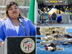 MacArthur Park se encheu de drogados e lixo após a limpeza do prefeito Bass e da vereadora MacArthur Park se encheu de drogados e lixo após a limpeza do prefeito Bass e da vereadora