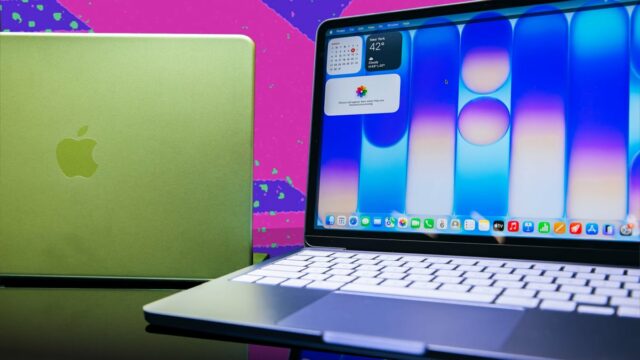 macbook neo em cítrico