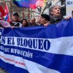 Madrid protesta contra o bloqueio dos EUA a Cuba