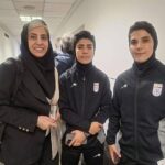 Zahra Meshkinkar, Mona Hamoudi e Zahra Sarbali (foto) retornaram ao Irã