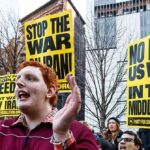 Manifestantes pró-China do magnata astroturf mobilizaram-se mesmo antes de Trump tornar público o ataque ao Irão