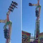 Mau funcionamento do passeio no Houston Rodeo deixa pessoas penduradas no ar por vários minutos