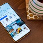 Logotipo do Instagram sobreposto aos gráficos do logotipo do Android