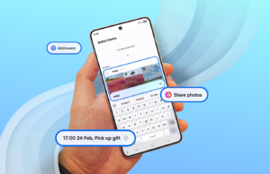 Meu Galaxy S26 acabou de me dar um tapinha no ombro e estou sinceramente surpreso Samsung Galaxy S26 em azul celeste com uma planta