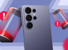 Meu tempo com o Samsung Galaxy S26 Ultra foi afetado por um problema; esses contemporâneos baratos consertam Samsung Galaxy S26 em azul celeste com uma planta