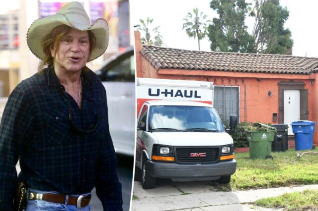 Mickey Rourke foi oficialmente expulso de casa em Los Angeles depois de tentar desesperadamente evitar o despejo
