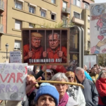 Milhares de pessoas em Madrid protestam contra a Gaza 'esquecida' e alertam que a guerra no Irão pode evoluir para uma espiral