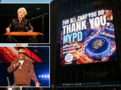 Milhares dos melhores de Nova York comparecem ao show ‘Thank You, NYPD’ no MSG, que arrecadou US$ 500 mil para policiais Milhares dos melhores de Nova York comparecem ao show 'Thank You, NYPD' no MSG, que arrecadou US$ 500 mil para policiais