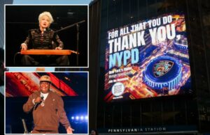 Milhares dos melhores de Nova York comparecem ao show ‘Thank You, NYPD’ no MSG, que arrecadou US$ 500 mil para policiais Milhares dos melhores de Nova York comparecem ao show 'Thank You, NYPD' no MSG, que arrecadou US$ 500 mil para policiais