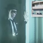 Suspeito de ser preso pela equipe SWAT da Polícia de Hawthorne/Hermosa Beach.