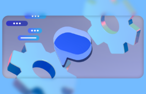 Minha rotina de configuração do Mensagens do Google antes de enviar mensagens de texto em um novo telefone Homem sentado com um telefone ao lado de um grande logotipo do Mensagens do Google, cercado por ícones para agendamento, fixação e balões de bate-papo