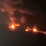 E um grande incêndio parece ter ocorrido numa base aérea francesa em Erbil, no Iraque, após um ataque de drone.