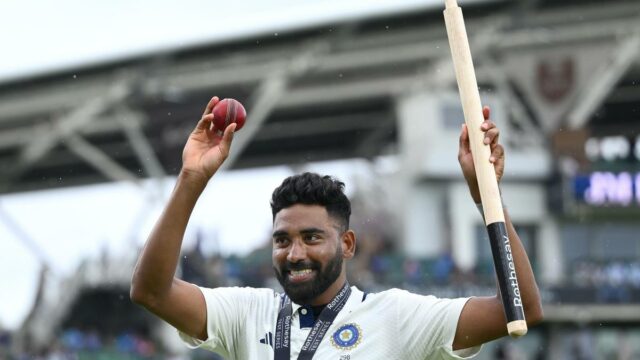 Mohammed Siraj vence Sportstar of the Year (Masculino) no Aces Mohammed Siraj vence Sportstar of the Year (Masculino) no Aces Awards 2026