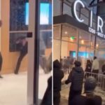 Momento chocante: gangue invade apartamentos luxuosos em Los Angeles e briga com porteiros após tomada de rua