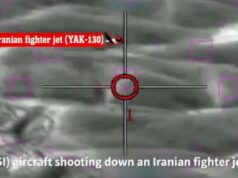 Momento dramático: Caça furtivo israelense F-35 abate jato iraniano em ataque histórico Ilustração mostrando uma aeronave 'Adir' (F-35I) abatendo um caça iraniano (YAK-130).