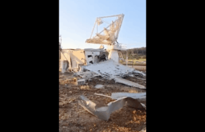 Momento em que ‘míssil do Hezbollah’ atinge estação de radar israelense Momento em que 'míssil do Hezbollah' atinge estação de radar israelense