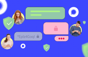 Mudei todos os meus bate-papos em grupo ‘secretos’ para este aplicativo com foco na privacidade e nunca mais voltarei Logotipo do sinal em um fundo azul.