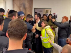 Mulher confronta Ben-Gvir no local do ataque com míssil iraniano Mulher confronta Ben-Gvir no local do ataque com míssil iraniano