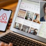 Mugshot de Nicolette Keough, uma mulher sorrindo enquanto usava um uniforme de prisão azul escuro sobre uma camiseta branca.