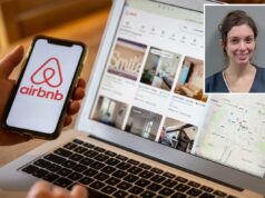 Mulher da Flórida supostamente fez xixi em todos os aluguéis do Airbnb e depois postou vídeos em sites de sexo por dinheiro Mugshot de Nicolette Keough, uma mulher sorrindo enquanto usava um uniforme de prisão azul escuro sobre uma camiseta branca.