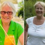 Uma mulher com uma blusa branca em pé na natureza