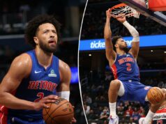 NBAPA rasga regra de elegibilidade após lesão de Cade Cunningham enquanto agente pede ‘exceção’ O jogador do Detroit Pistons, Marvin Bagley III, no meio da enterrada.