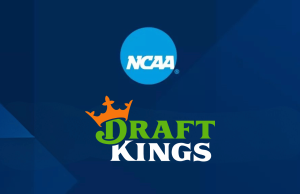 NCAA processa DraftKings por marcas registradas March Madness em disputa de apostas Logotipos da NCAA e DraftKings exibidos em meio a um processo de marca registrada sobre a disputa de apostas no March Madness