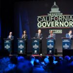 A democrata Katie Porter presta juramento ao preencher a papelada para concorrer ao cargo de governador da Califórnia em Santa Ana, CA, na quarta-feira, 4 de março de 2026. A ex-representante dos EUA de Irvine esteve no Congresso de 2019 a 2025. Em 2024, Porter perdeu uma candidatura para ser um dos senadores do estado quando ficou em terceiro lugar em uma primária apartidária. (Foto de Jeff Gritchen, Orange County Register/SCNG)