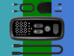 Não deixe o inverno esvaziar seus pneus – mantenha este compressor de ar (44% de desconto) à mão Insuflador digital de pneus com mangueira trançada, cabo USB-C, bolsa de transporte e vários bicos.